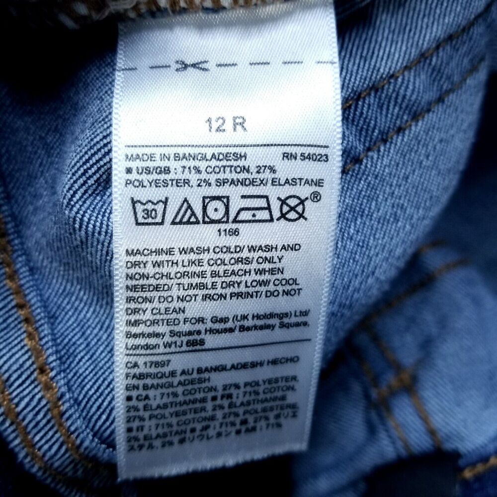 Gap Jeans Womens 12/31 Blue Slim Fit Legging Dark Wash American Denim - Picture 9 of 11